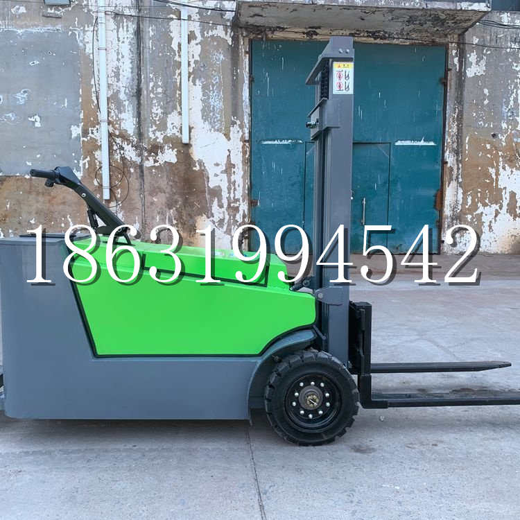 柞水县小型电动叉车1吨2吨步行站驾式电瓶堆高充电装卸车液压升降车铲车